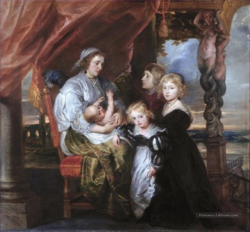  enfants Art - Deborah Kip épouse de Sir Balthasar Gerbier et ses enfants Peter Paul Rubens